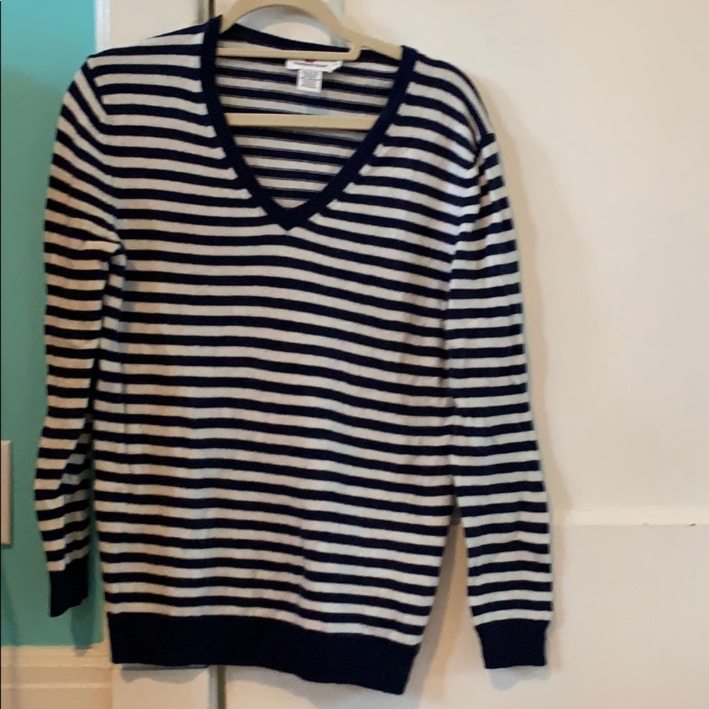 Vineyard Vines S Navy & White Striped Sweater